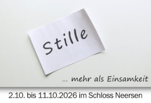 Ausstellung: Stille – mehr als Einsamkeit